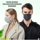 5 Adet Filtre Nano Teknoloji Siyah Kalın Kumaş Yıkanabilir Yüs Virüs Maskesi - 2