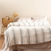 Soley | Felix | İpliği Boyalı Çift Kişilik Nevresim Takımı - 1