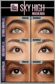 Maybelline New York Lash Sensational Sky High Space Diamond Top Coat - Elmas Işıltılı Son Kat Maskara - 6