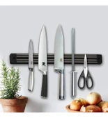 Pratik Duvara Monteli Mıknatıslı Bıçak Askısı 33 cm Bıçak Tutucusu Bıçak Organizer Bıçaklık Askısı - 5