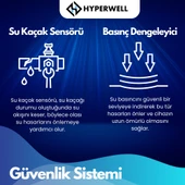 Hyperwell Premium Alkali ve Mineralli POMPALI Su Arıtma Cihazı - Kırmızı - 5