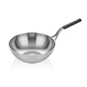 Çelik Wok Tava - Silikonlu Sap 32S Cm - 1