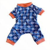 Turuncu Balonlu Penye Tulum Köpek Tulumu  Köpek Elbisesi - 5