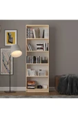 5 Raflı (5 BÖLMELİ) Kitaplık Çalışma Odası Ofis Modern Dekoratif Kitaplık - 1