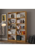 5 Raflı (5 BÖLMELİ) 2 Modüllü Kitaplık Çalışma Odası Ofis Modern Dekoratif Kitaplık thumbnail 6