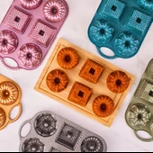 Emsan Griss Pembe One&Six 6Lı Kek Kalıbı - 2