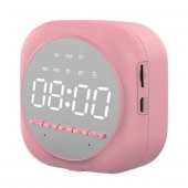 Universal Q12 Dijital Masa Saati FM Radyo Bluetooth 5.0 Hoparlör - 6