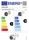 Goodyear 215/40 R18 89Y Eagle F1 Asymmetric 3 AO XL FP Oto Yaz Lastiği (Üretim:2024) - 2