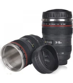 Çelik Kahve Çay Termosu Objektif Görünümlü Lens Mug Kullanışlı Sıcak Soğuk Termos Kupa Bardak Mug - 3