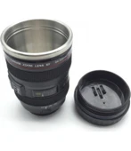 Çelik Kahve Çay Termosu Objektif Görünümlü Lens Mug Kullanışlı Sıcak Soğuk Termos Kupa Bardak Mug - 2