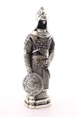 Zırhlı Cevşen Ayetli Asker Gümüş Biblo 3 Boyut Polyester Üzerine Metal Kaplama Biblo Büyük Boy 32 Cm - 3