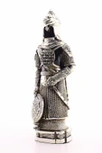 Polyester Üzerine Metal Kaplama Biblo Zırhlı Cevşen Ayetli Asker Gümüş Biblo 3 Boyut Büyük Boy 32 Cm - 4