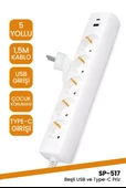 GOLDMASTER SP-517 BEŞLİ  PRİZ USB - TYPEC 261893 - 1