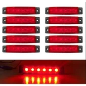 Parmak Led Kırmızı 5Li Paket 12V/24V Universal - 3
