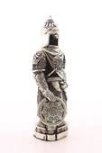 Zırhlı Cevşen Ayetli Asker Gümüş Biblo 3 Boyutlu Polyester Üzerine Metal Kaplama Biblo KüçükBoy 24Cm - 4