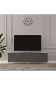 %100 MDFLAM Tv Ünitesi Koyu Gri T-04 - 1