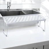Plastik Metal Ayaklı Dikdörtgen Mini Raf Düzenleyici Organizer - 1