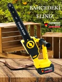 Germany Style Pro Kömürsüz Motor Otomatik Yağlamalı 25 cm Palalı Şarjlı Dal Budama Testeresi - 2