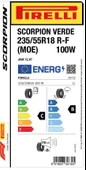 Pirelli 235/55 R18 100W RFT Scorpion Verde (MOE) Oto Yaz Lastiği (Üretim: 2024) - 3