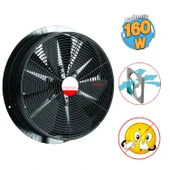 Havalandırma Aspiratörü Fanı 160 W Kirli Hava Kötü Koku Tahliye Metal Fan Vantilatör 350 mm - 1