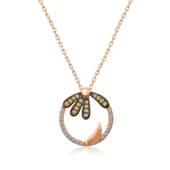 Gümüş Papatya "Seviyor" Kolye thumbnail 1