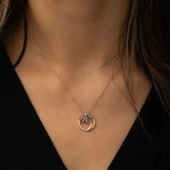 Gümüş Papatya "Seviyor" Kolye thumbnail 3