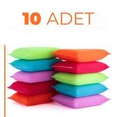 Petek Dokulu Bulaşık Süngeri Sihirli Pratik Sünger - 10 Adet - 1