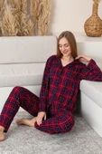 Nisanca Uzun Kollu Milan Gömlek Pijama Takımı- Soft Seri - 1
