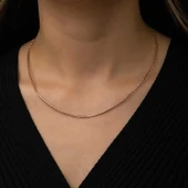 Gümüş Omega Choker Zincir - 2