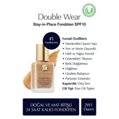 Estee Lauder Fondöten - Double Wear Foundation SIP Spf 10 2W1 Dawn 30ml - 2