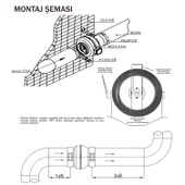Kanal Tipi Radyal Fanlar Aspiratör Havalandırma Fanı 180 W Kirli Hava Tahliye Metal Vantilatör 180W thumbnail 2