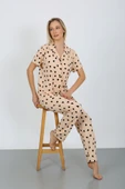 Nisanca Kısa Kollu Milan Gömlek Pijama Takımı- Genç Anne Serisi - 11