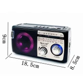 Concord RX-M55D Rgb Işıklı Nostaljik Radyo Bluetooth Hoparlör - 4