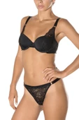 DoReMi Dark Intence Push-Up Dolgulu Dantel Detaylı Sütyen Takım] - 5