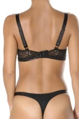 DoReMi Dark Intence Push-Up Dolgulu Dantel Detaylı Sütyen Takım] - 4