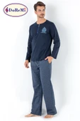 DoReMi Prussian Blue Erkek Pijama Takımı thumbnail 12