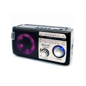 Concord RX-M55D Rgb Işıklı Nostaljik Radyo Bluetooth Hoparlör - 1