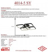 Eray Aydınlatma 4014-5 Siyah Led Avize thumbnail 3