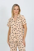 Nisanca Kısa Kollu Milan Gömlek Pijama Takımı- Genç Anne Serisi - 9