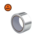 6 Adet Alüminyum Yanmaz Folyo Bant Soba Boruları için 20 mt - 1