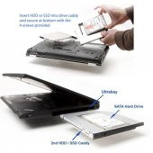 Ancheyn 12.7mm HDD Caddy DVD SSD Kutu Sata CD Kızak İkinci Harddisk Laptop Notebook 4717 - 3