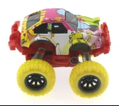 Die Cast Çizgi Film Desenli Sarı Teker Araba - 6