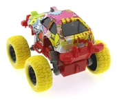 Die Cast Çizgi Film Desenli Sarı Teker Araba - 5