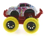 Die Cast Batik Desenli Sarı Teker Araba thumbnail 4