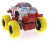 Die Cast Batik Desenli Sarı Teker Araba thumbnail 5