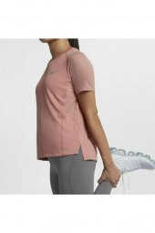 Nike Kadın Pudra Dri-fıt Miler Spor T-Shirt At4196-682 - 2