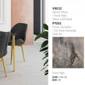 Venus Masa Irony Puset Sandalye Gri - 4