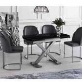 Anka Masa Cam Limon Sandalye Gri - 2