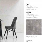 Polo Masa Retro Nil Sandalye Gri - 4