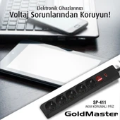 GOLDMASTER SP-411 BEŞLİ AKIM KORUMALI PRİZ 1.5MT 6522411 - 2